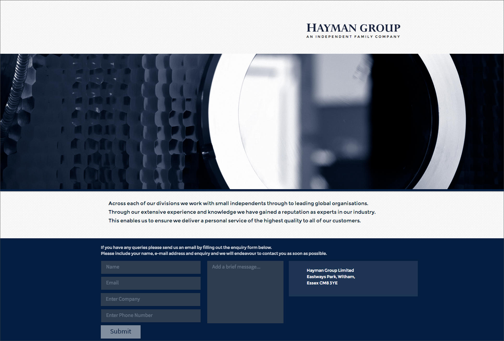 Hayman Group B2B creative